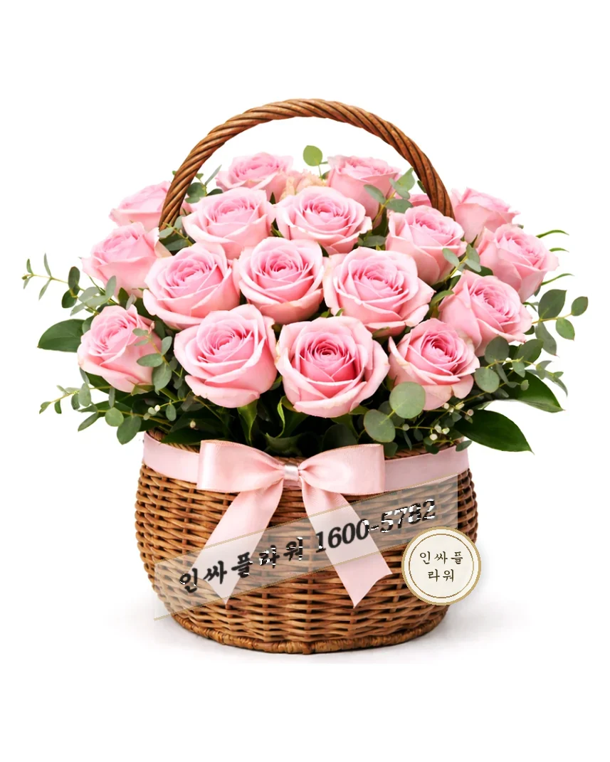 꽃바구니 대 핑크·레드