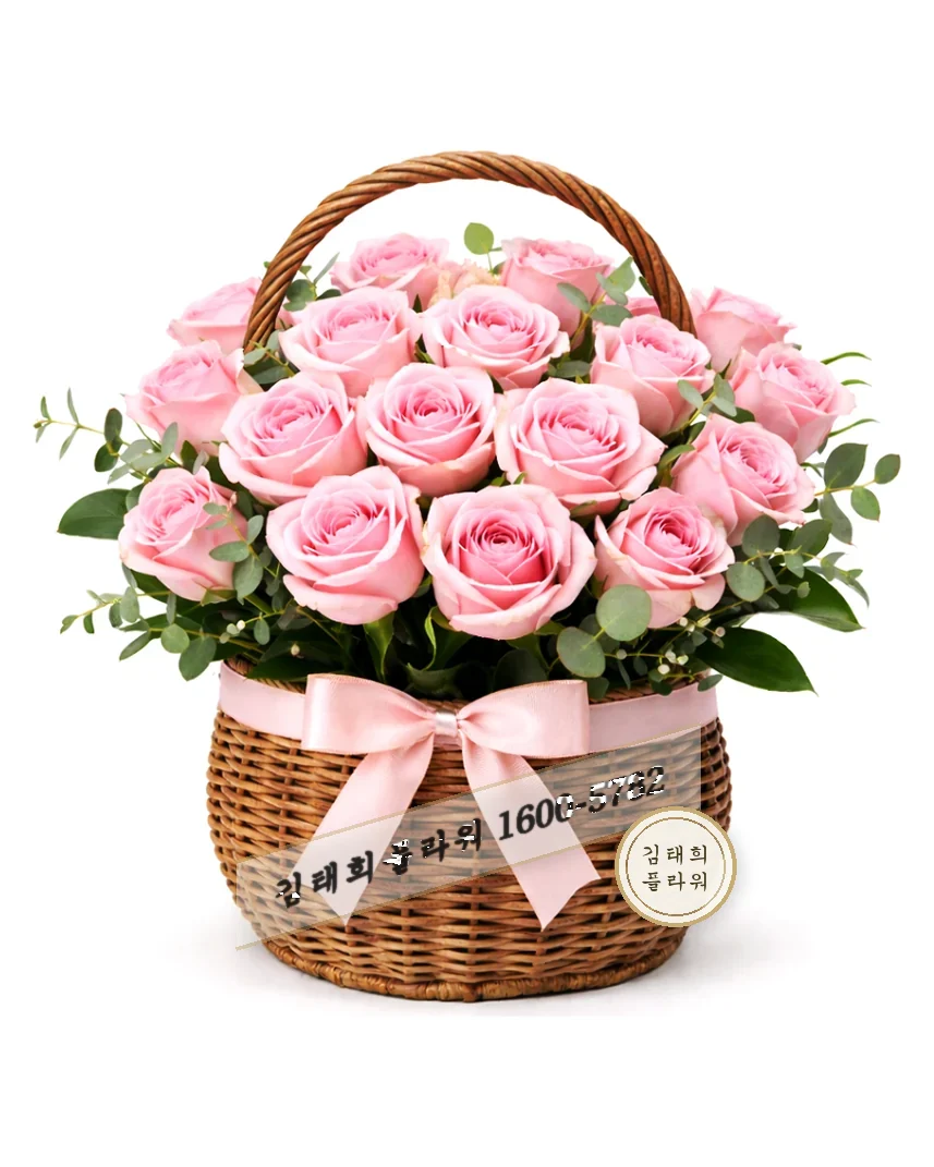 꽃바구니 대 핑크·레드