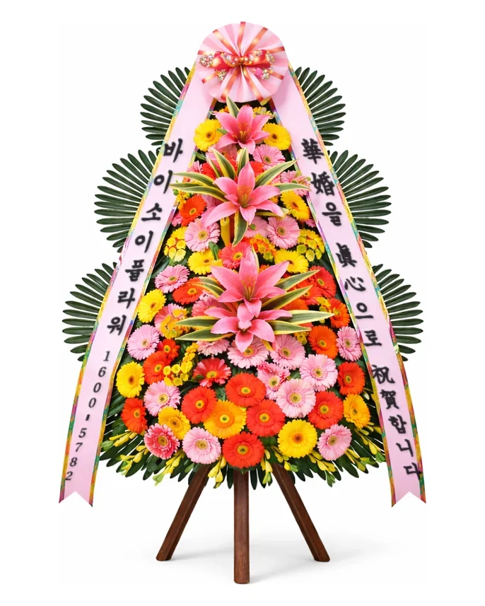 축하화환 3단 고급