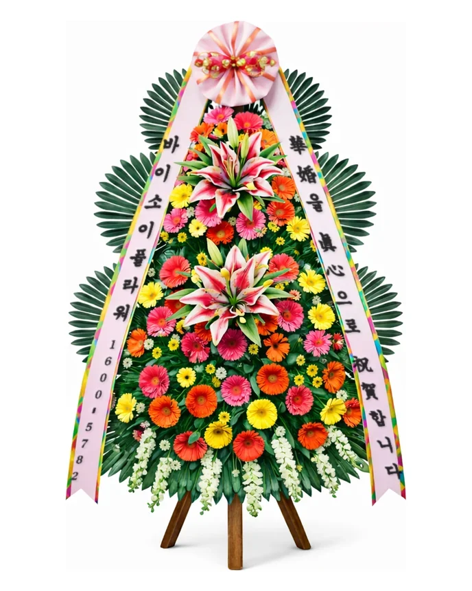 축하화환 3단 기본